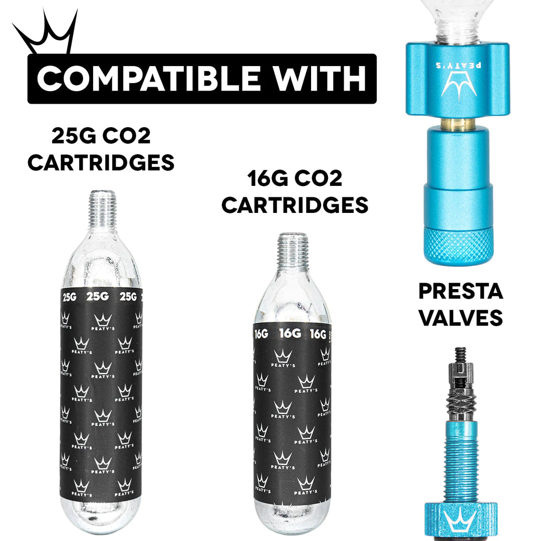 Peaty's Holeshot CO2 tyre Inflator Kit