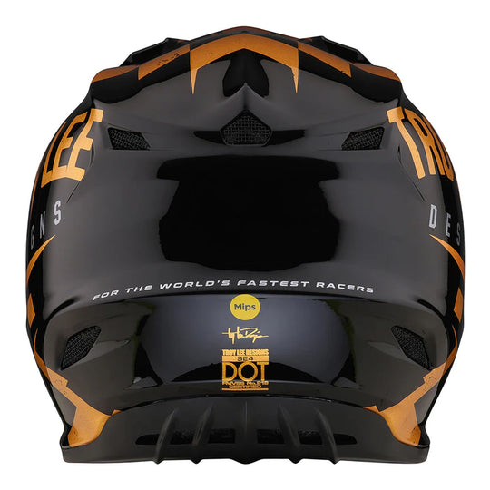 Youth SE4 Polyacrylite Helmet Black/Gold - Barnahjálmur