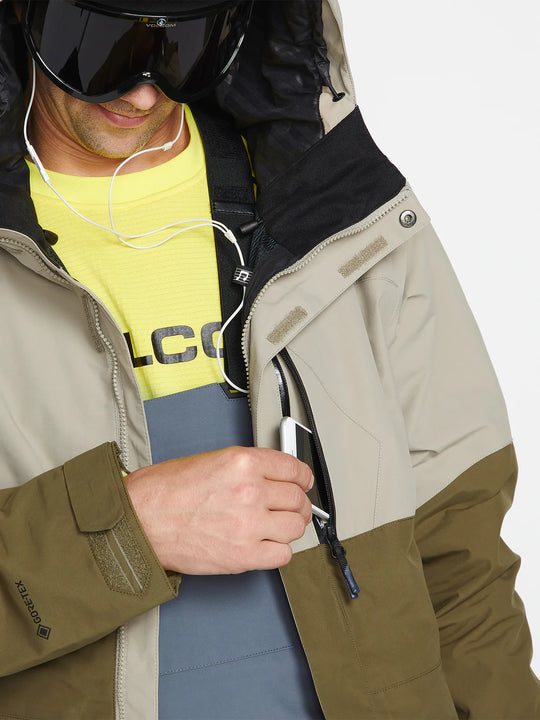 Volcom L Gore-Tex Jacket - Dark Khaki