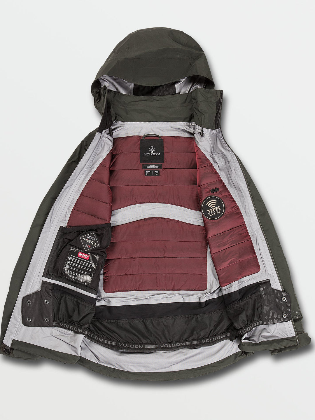 Volcom NYA TDS Infrared Gore-Tex Jakki Black Green Dömu