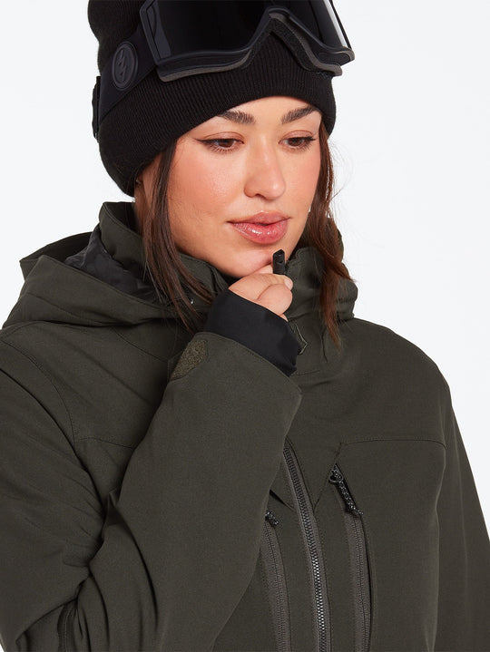 Volcom Shelter 3D-Stretch Jakki Dömu Black Green