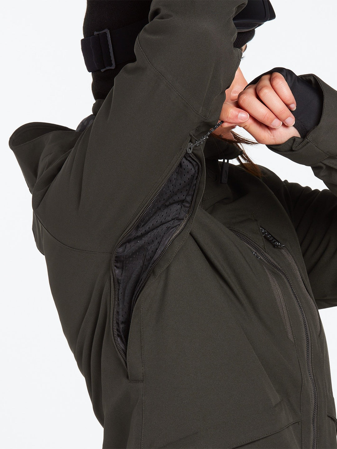 Volcom Shelter 3D-Stretch Jakki Dömu Black Green