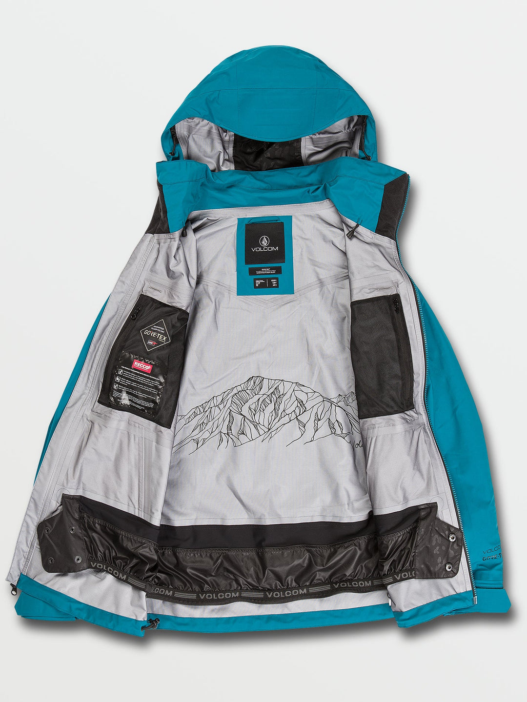 Volcom VS 3Layer Stretch Gore-Tex Jakki Glacier Blue Dömu
