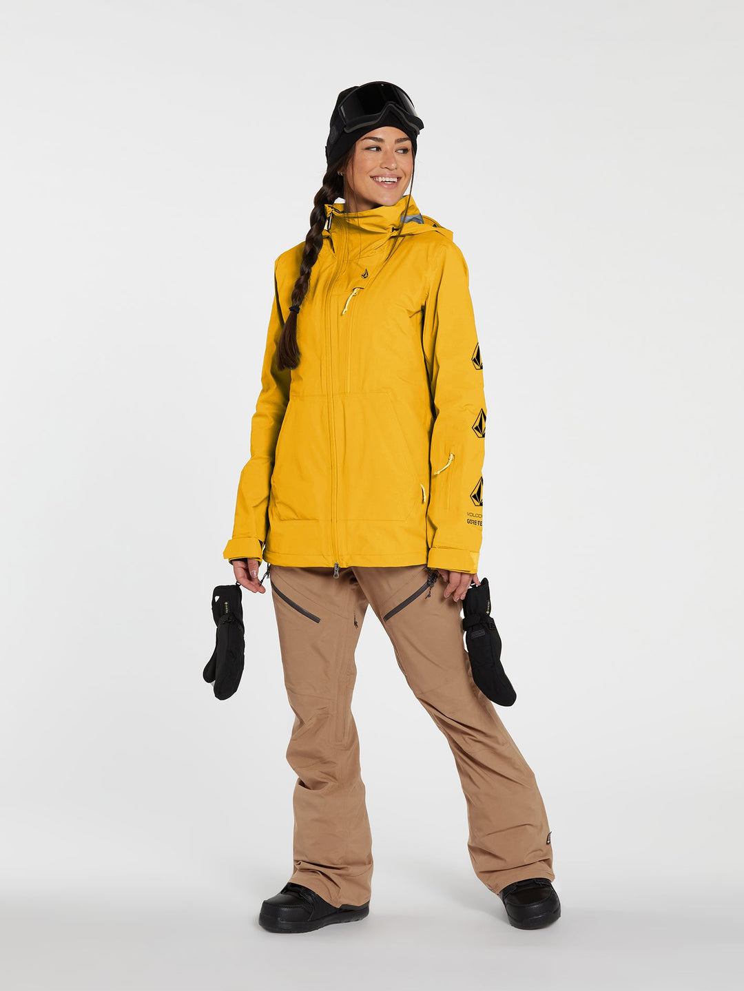 Volcom Elm Stretch Gore-Tex Bib Overall Coffee Dömu