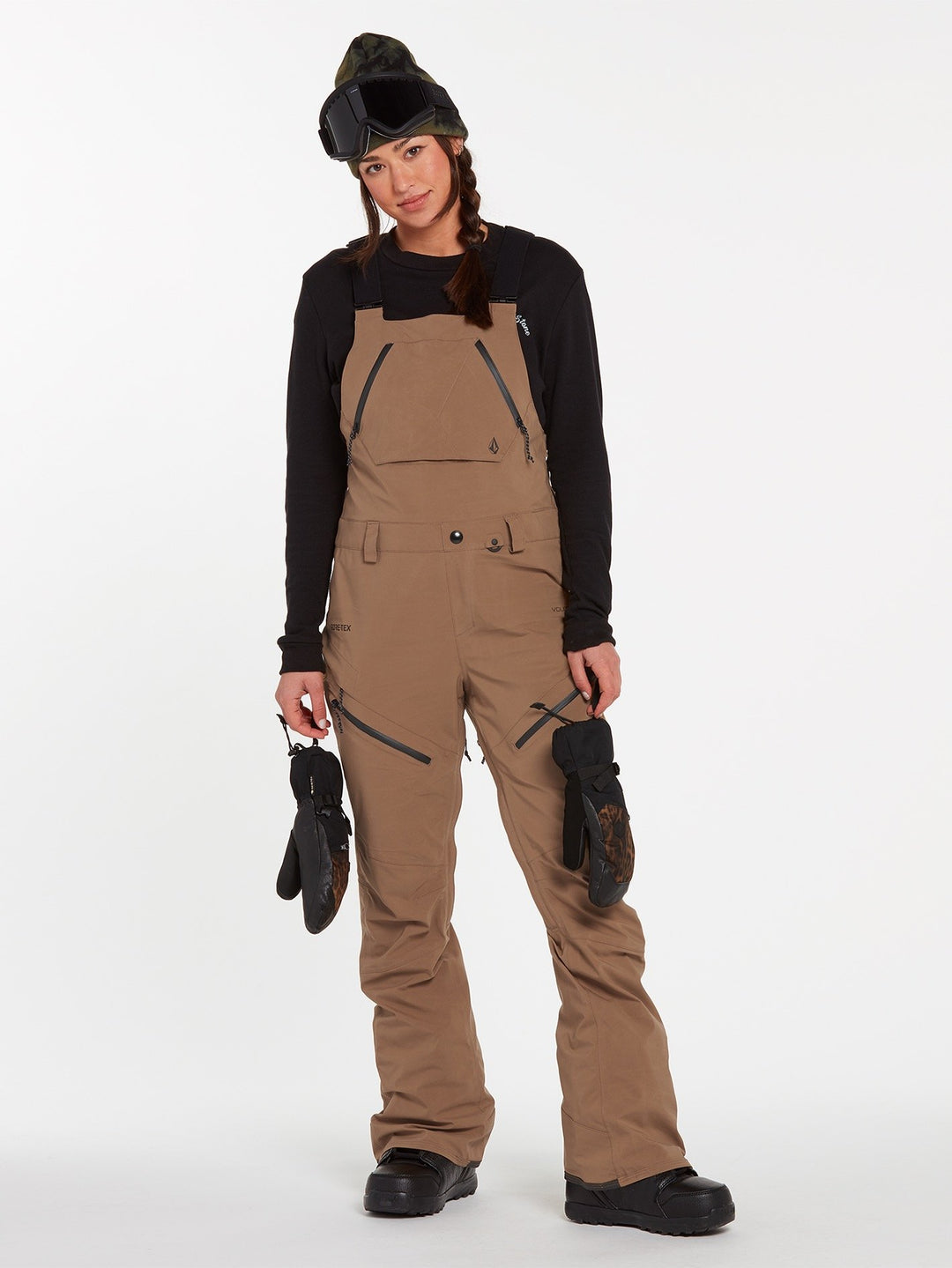 Volcom Elm Stretch Gore-Tex Bib Overall Coffee Dömu