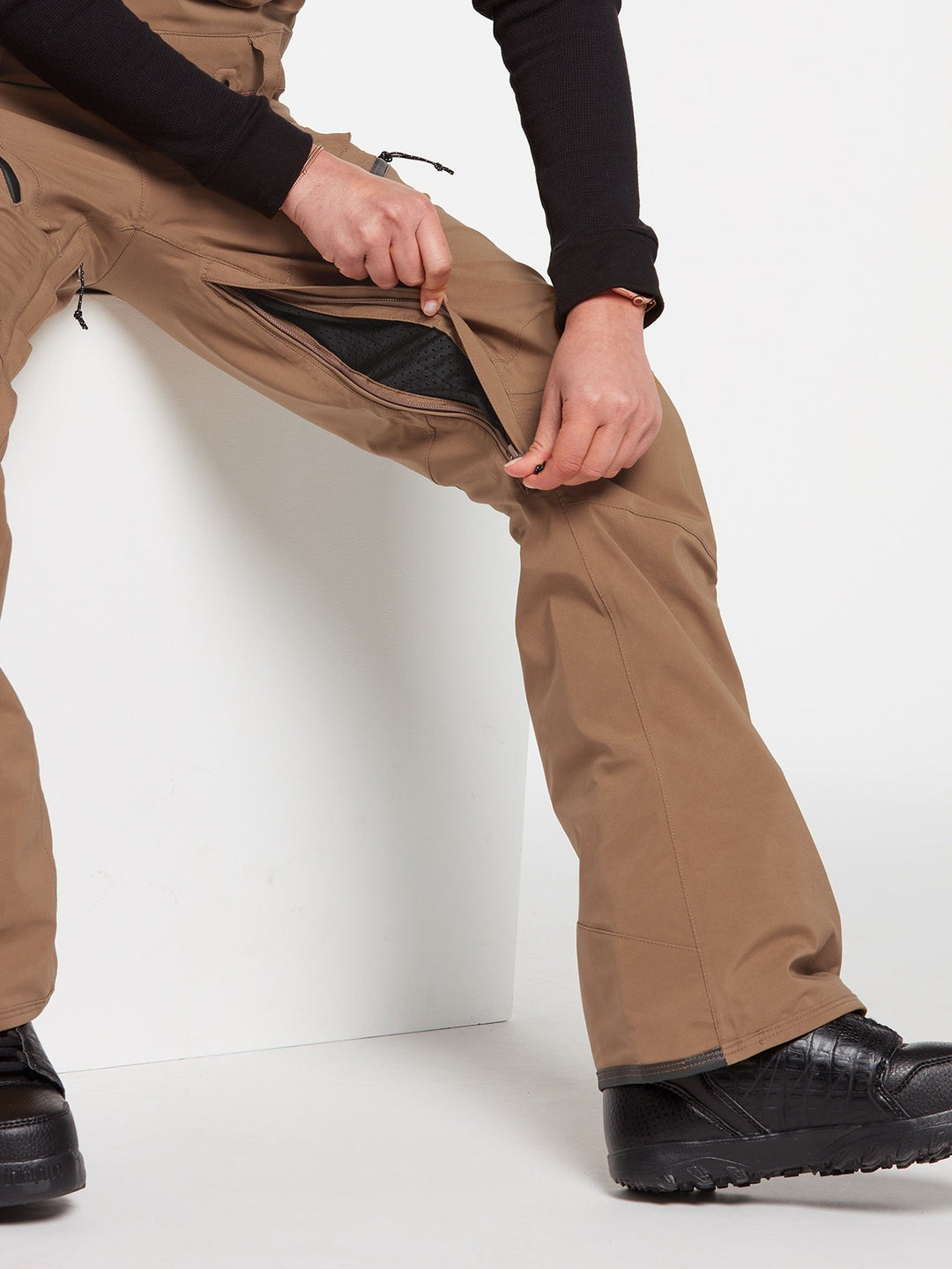 Volcom Elm Stretch Gore-Tex Bib Overall Coffee Dömu