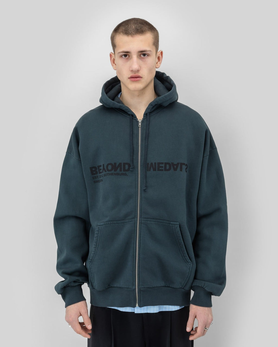 Beyond Medals Reverse Logo Zip Hoodie