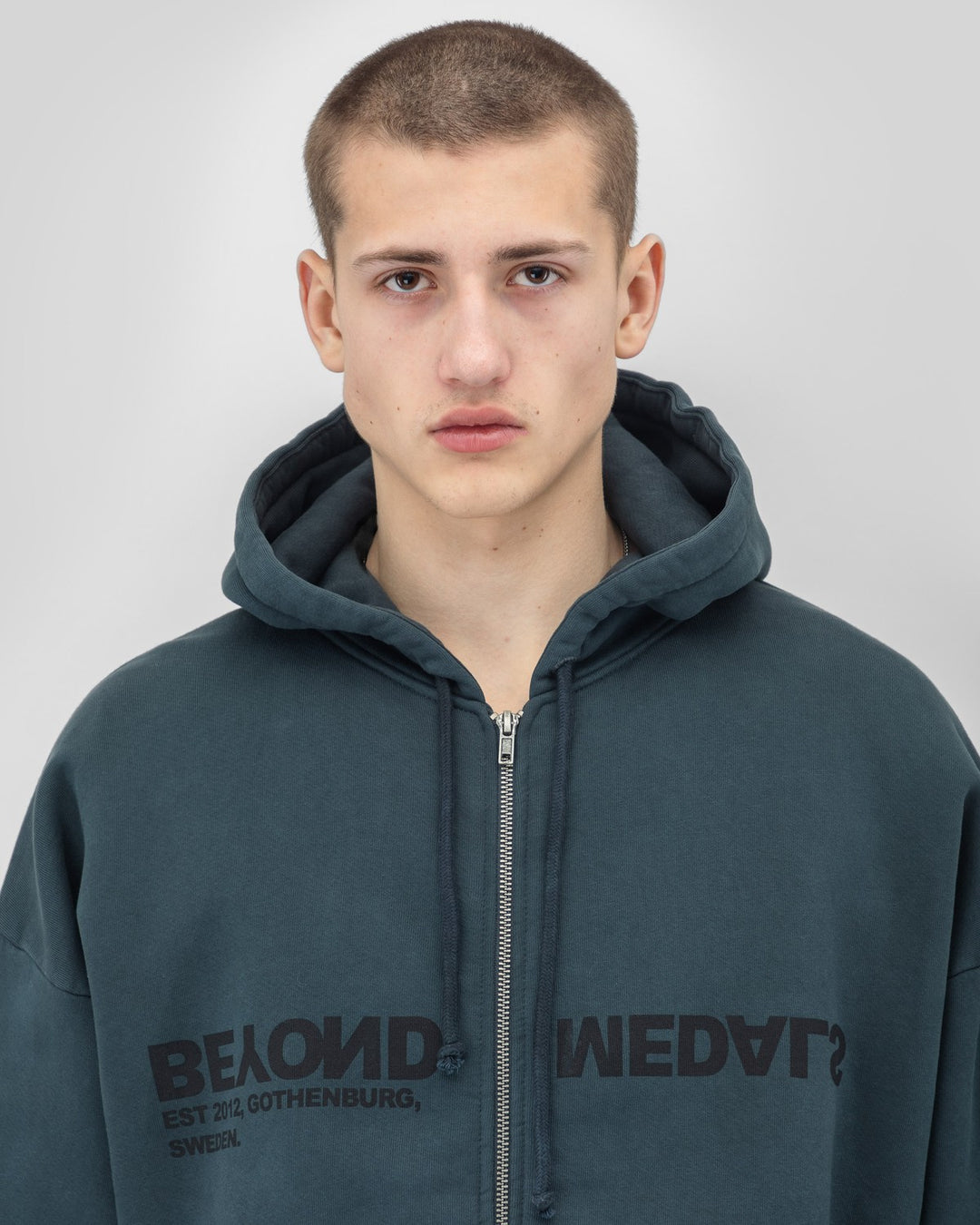 Beyond Medals Reverse Logo Zip Hoodie