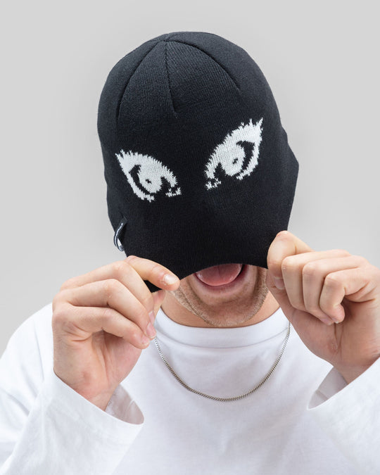 Beyond Medals Jacquard Beanie Eyes