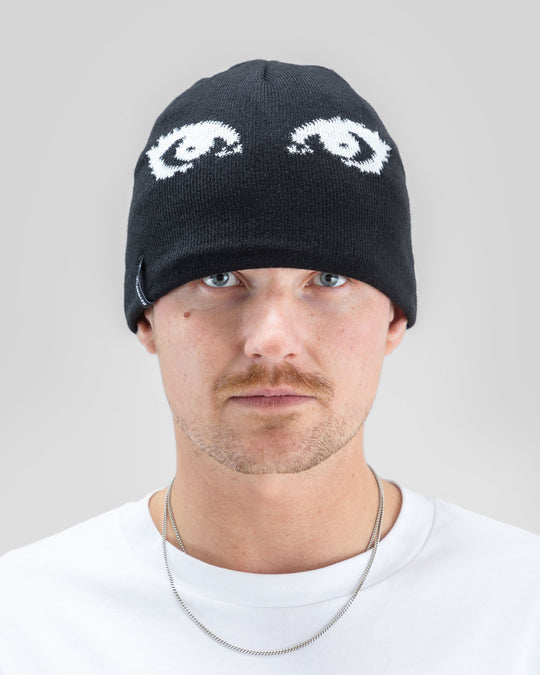 Beyond Medals Jacquard Beanie Eyes