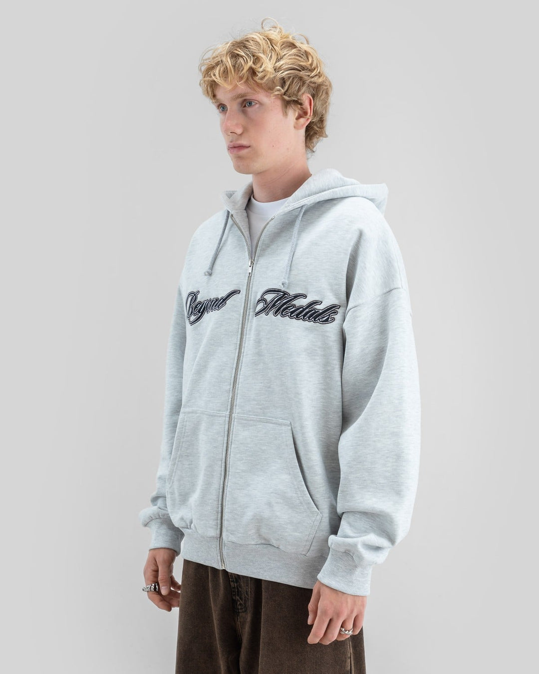 Beyond Medals Script Zip Hoodie
