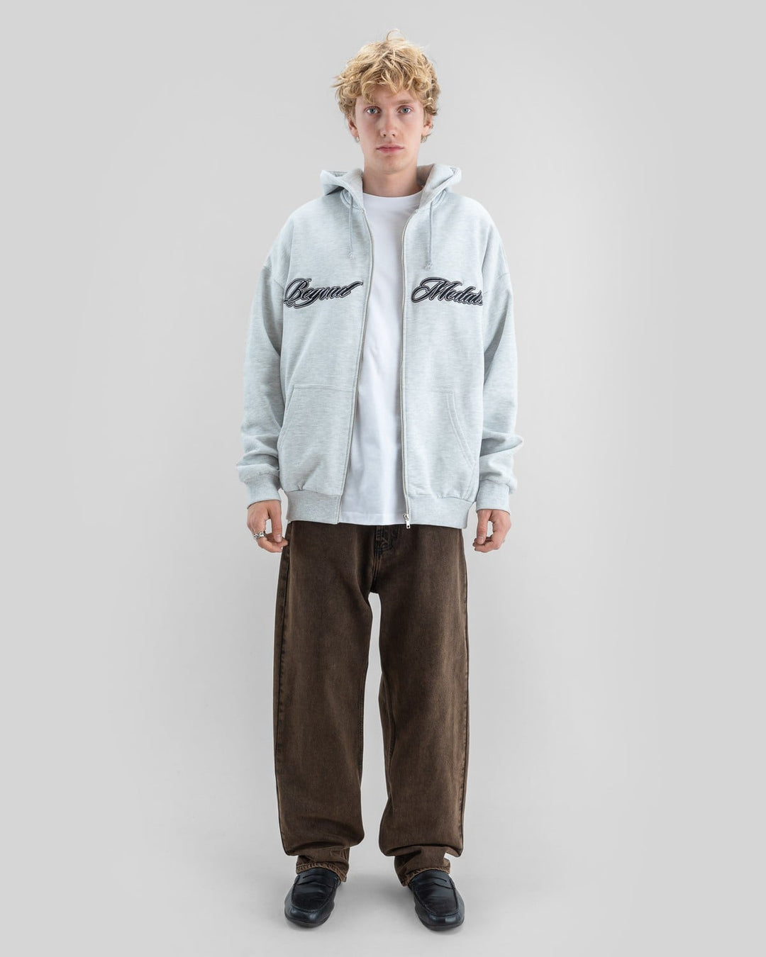 Beyond Medals Script Zip Hoodie