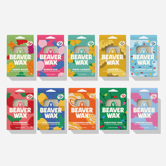 Beaverwax Scented Ski &Snowboard Wax Öll Hitastig