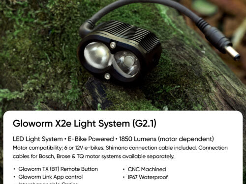 Gloworm X2e E-Bike Light System (G2.1)
