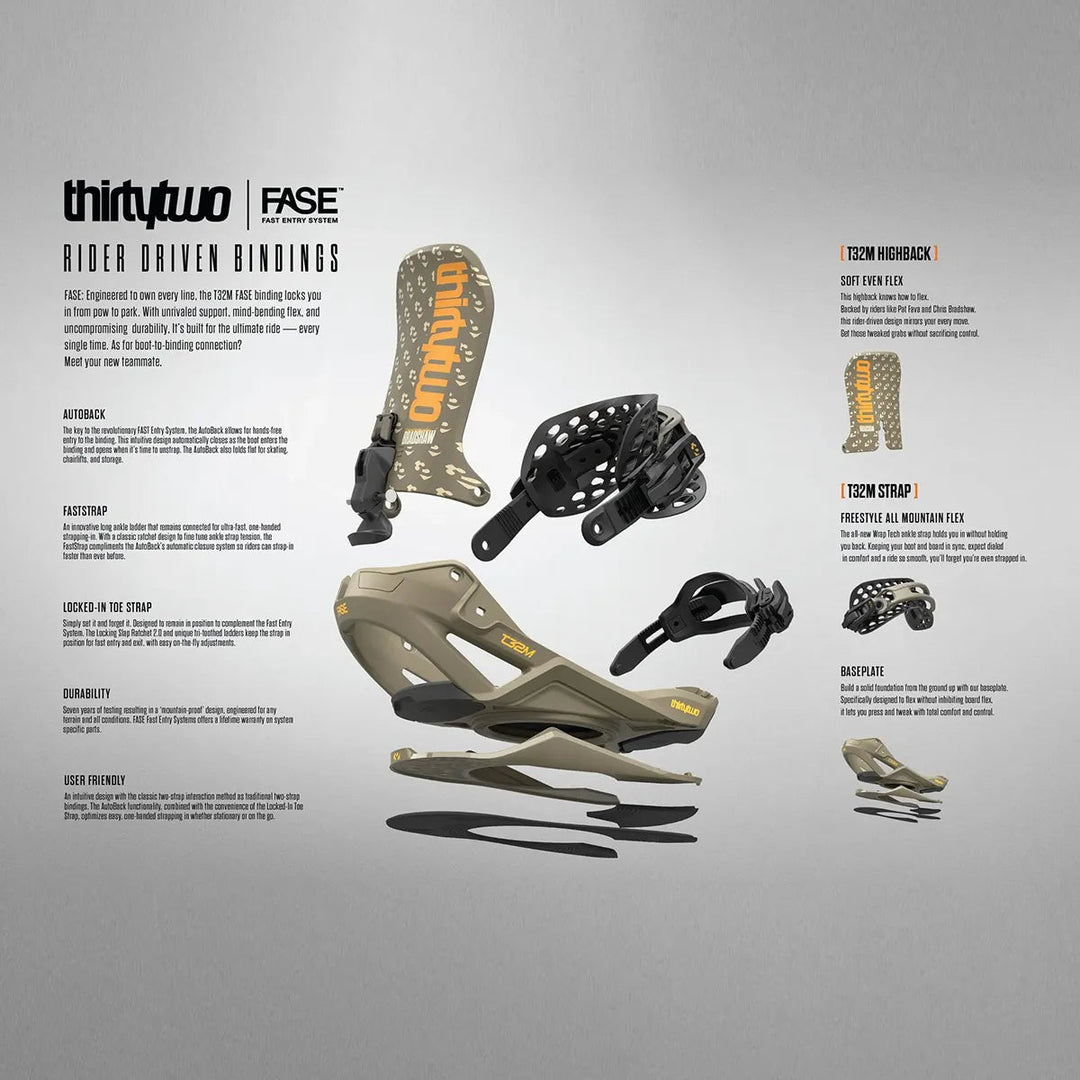 ThirtyTwo T32M Fase® X Pat Fava Bindingar