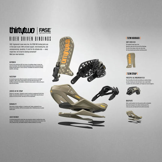 ThirtyTwo T32M Fase® X Pat Fava Bindingar