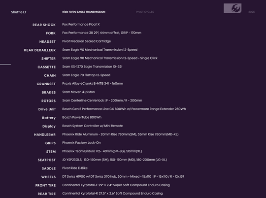 2026 Pivot Shuttle LT Ride