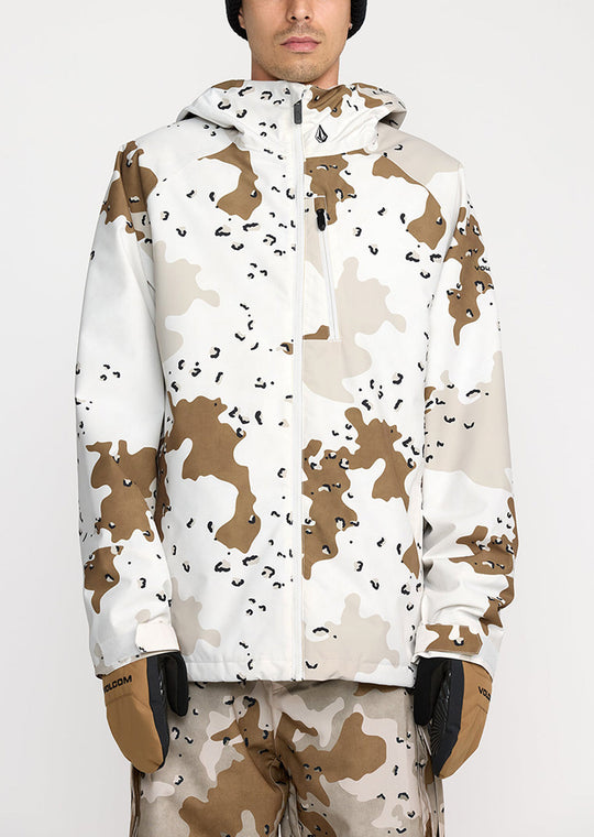 Volcom Men's 2836 Insulated Jacket White Camo